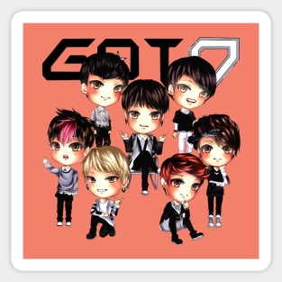 got7 full personel classic mode Sticker